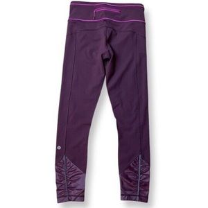 Lululemon Ruched Ankle Plum Leggings 😍